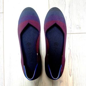 Rothy’s Flats BlackBerry Captoe Size 10 EUC